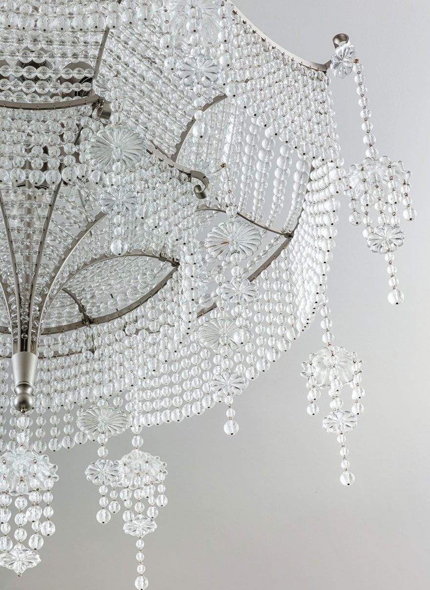 LOBMEYR Pagoda chandelier 3146-8 detail shot (c)Sothebys